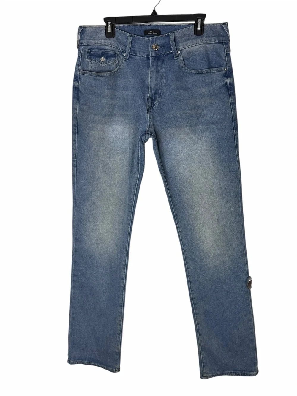 True Religion Ricky Relaxed Straight Jeans Flap Pocket Size 34